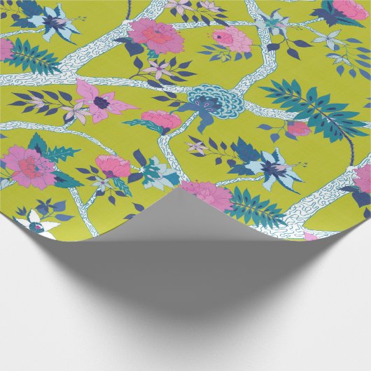 Zweigniederlassung Citron Peony Geschenkpapier (Ecke)