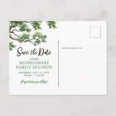 Zweigniederlassung der Familie Wiedersehen-Bäume S Ankündigungspostkarte (Rückseite)