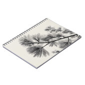 Zweigniederlassung für das Snowy Pine Needle Noteb Notizblock (Linke Seite)