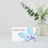 Zweigniederlassung für künstlerisch blaue Lila Was Visitenkarte (Stehend Vorderseite)