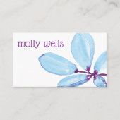 Zweigniederlassung für künstlerisch blaue Lila Was Visitenkarte (Vorderseite)
