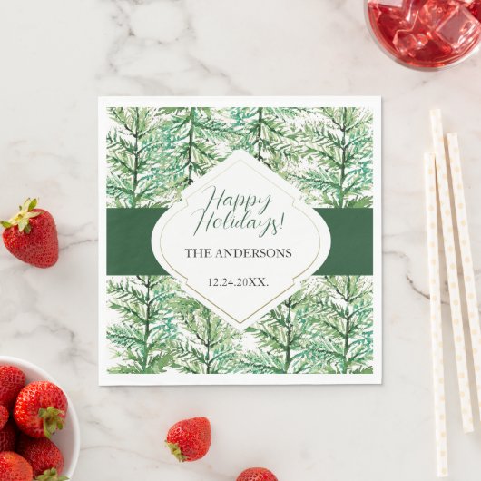 Zweigniederlassung für künstlerische Wasserfarben Serviette (Beispiel)