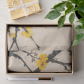 Zweigniederlassung für Minimalistisches Gelbbblümc Seidenpapier (Geschenk)