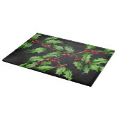Zweigniederlassung Holiday Chalk Green Holly and R Schneidebrett (Ecke)
