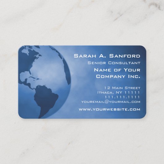 Zweigniederlassung "International Commerce America Visitenkarte (Vorderseite)