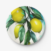 Zweigniederlassung Lemon Tree Pappteller (Vorderseite)