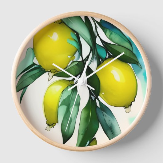 Zweigniederlassung Lemon Tree Uhr (Vorderseite)
