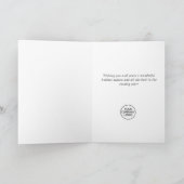 Zweigniederlassung Mistletoe Rustikales Weihnachts Feiertagskarte (Innenseite)