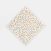 Zweigniederlassung mit empfindlichen Blättern Serviette (Ecke)