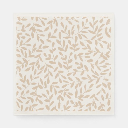 Zweigniederlassung mit empfindlichen Blättern Serviette (Vorderseite)