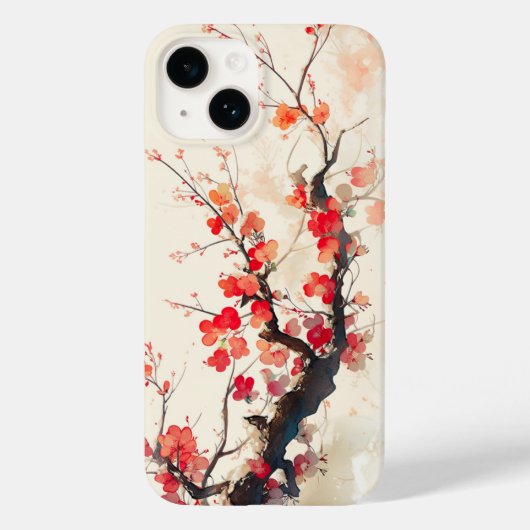 Zweigniederlassung Poetic Plum Blossom im Winter Case-Mate iPhone Hülle (Rückseite)