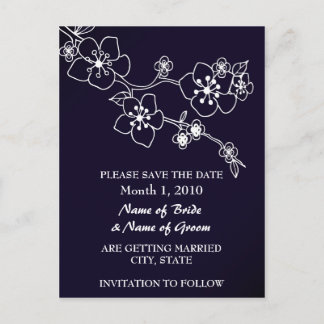 Zweigniederlassung Wildblume Ankündigungspostkarte