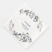 Zweigstelle Berries & Birds Wedding Serviette (Ecke)