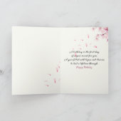 Zweigstelle Birthday Cherry Blossom mit Tiefgang Karte (Innenseite)