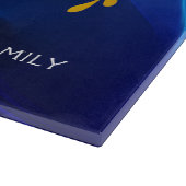 Zweigstelle Blue Light Waves Hamotzi Challah Schneidebrett (Ecke)