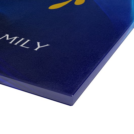 Zweigstelle Blue Light Waves Hamotzi Challah Schneidebrett (Ecke)