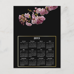 Zweigstelle Cherry Blossom 2015 - Kalender Postkarte
