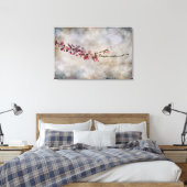 Zweigstelle Cherry Blossom Leinwanddruck (Insitu (Schlafzimmer))