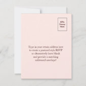 Zweigstelle Cherry Blossom (weiß) RSVP Karte (Rückseite)