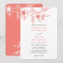 Zweigstelle Chic Floral Magnolia | Korallen | Hoch