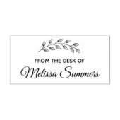 Zweigstelle der botanischen Blätter vom Schreibtis Gummistempel (Prägung)