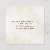 Zweigstelle des unendlichen Baumes - Pastells Quadratische Visitenkarte (Rückseite)