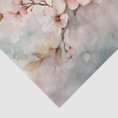 Zweigstelle Ethereal Wasserfarbe Rosa Kirschblosso Seidenpapier (Detail)