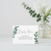 Zweigstelle Eukalyptus - Anzeigedusche Begleitkarte (Stehend Vorderseite)