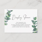 Zweigstelle Eukalyptus - Anzeigedusche Begleitkarte (Vorderseite)