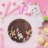 Zweigstelle für Baumwollspäne, rund 7", auf der du Pappteller (Party)