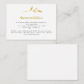 Zweigstelle Gold Airy. Elegante stilvolle Unterkun Begleitkarte (Vorne/Hinten)