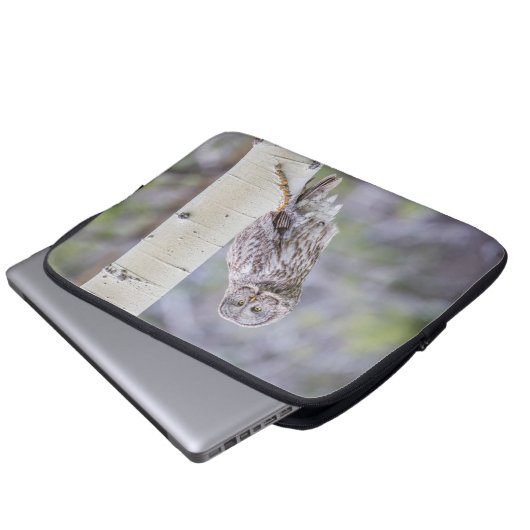 Zweigstelle Great Gray Aspen Tree Laptopschutzhülle (Vorne Knopf)