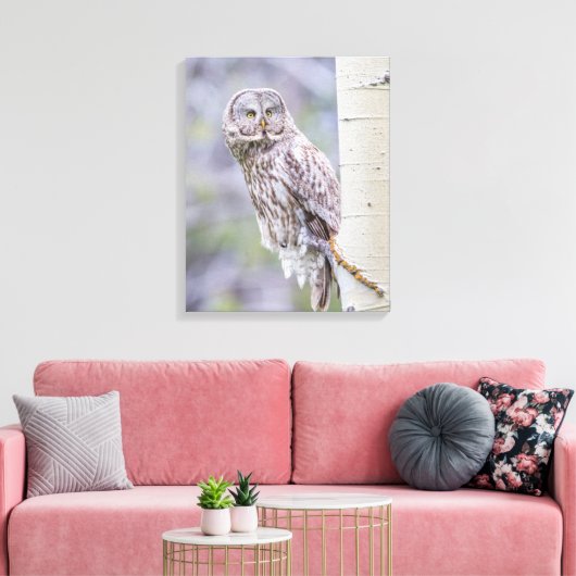 Zweigstelle Great Gray Aspen Tree Leinwanddruck (Insitu (Wohnzimmer))