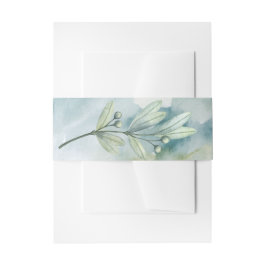 Zweigstelle Green Blue Watercolor Berry Einladungsbanderole