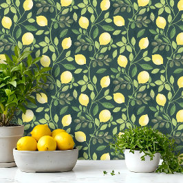 Zweigstelle Lemon Botanische Küche Tapete