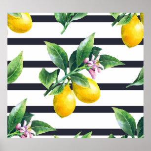 Zweigstelle Lemon: Citrus Watercolor Bliss Poster