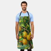 Zweigstelle Lemon Tree mit hellgelben Früchten Schürze (Getragen)