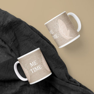 Zweigstelle Me Time zeichnend abstrakter Boho-Mini Kaffeetasse