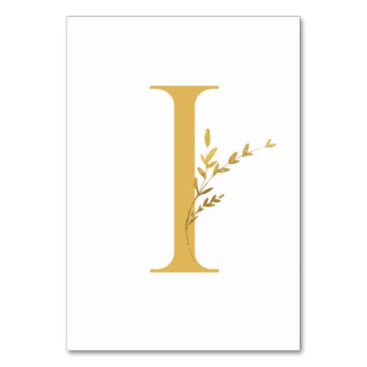 Zweigstelle Minimalistisch White and Gold Moderne  Tischnummer (Vorderseite)