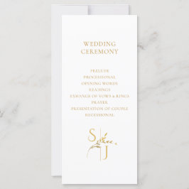 Zweigstelle Minimalistisches White and Gold Weddin