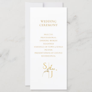 Zweigstelle Minimalistisches White and Gold Weddin