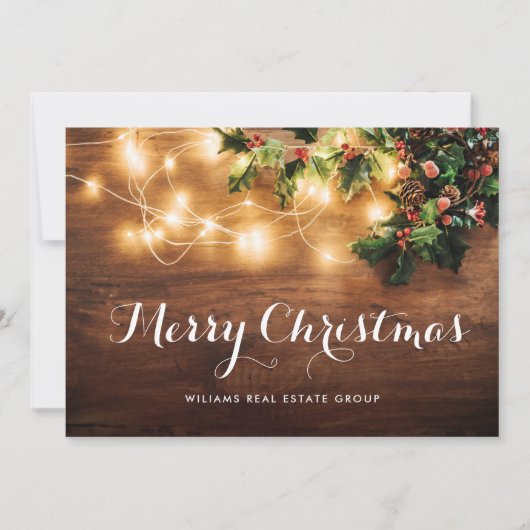 Zweigstelle Mistletoe Rustikale Weihnachten (Vorderseite)