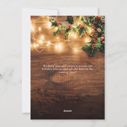 Zweigstelle Mistletoe Rustikale Weihnachten (Rückseite)