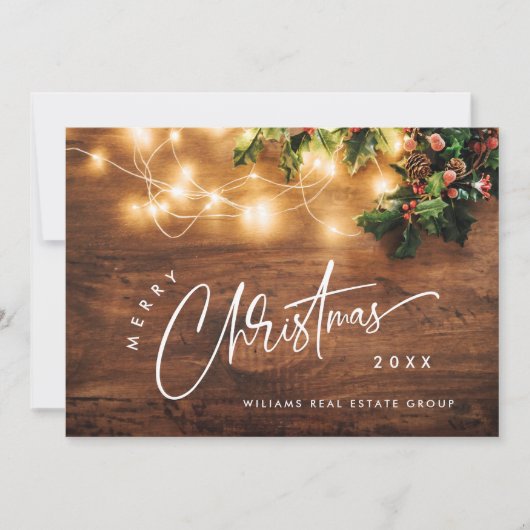 Zweigstelle Mistletoe Rustikale Weihnachten (Vorderseite)