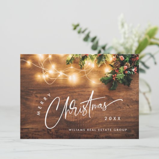 Zweigstelle Mistletoe Rustikale Weihnachten (Stehend Vorderseite)