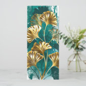 Zweigstelle mit goldenen Blätter Ginko Biloba Ankündigung (Stehend Vorderseite)