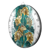 Zweigstelle mit goldenen Blätter Ginko Biloba Dartscheibe (Vorderseite rechts)