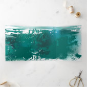 Zweigstelle mit goldenen Blätter Ginko Biloba Dreifach Gefaltete Einladung (Innenseite)