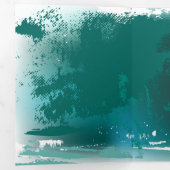 Zweigstelle mit goldenen Blätter Ginko Biloba Dreifach Gefaltete Urlaubskarte (Innen Erste Seite)