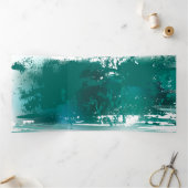 Zweigstelle mit goldenen Blätter Ginko Biloba Dreifach Gefaltete Urlaubskarte (Innenseite)